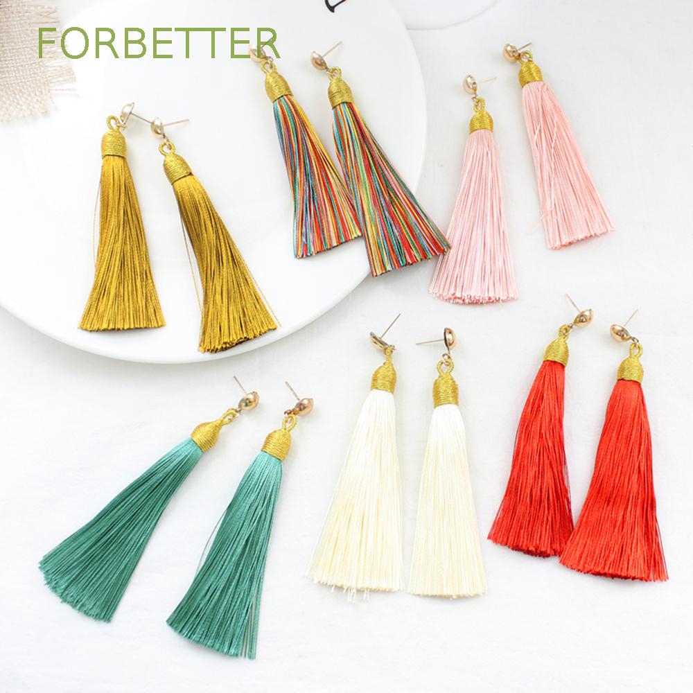 Khuyên tai tua rua phong cách Bohemian thời trang cổ điển