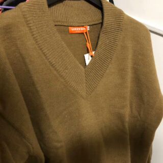 [ Order]  Áo len oversize cổ V ( kèm ảnh thật)