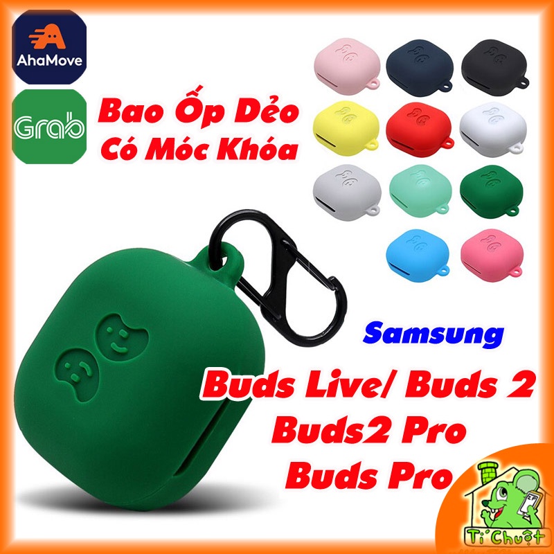 [Ảnh Thật] Bao Ốp Galaxy Buds Pro/ Buds 2 Pro/ Buds 2/ Buds Live Silicon Dẻo Màu Nhám Mịn