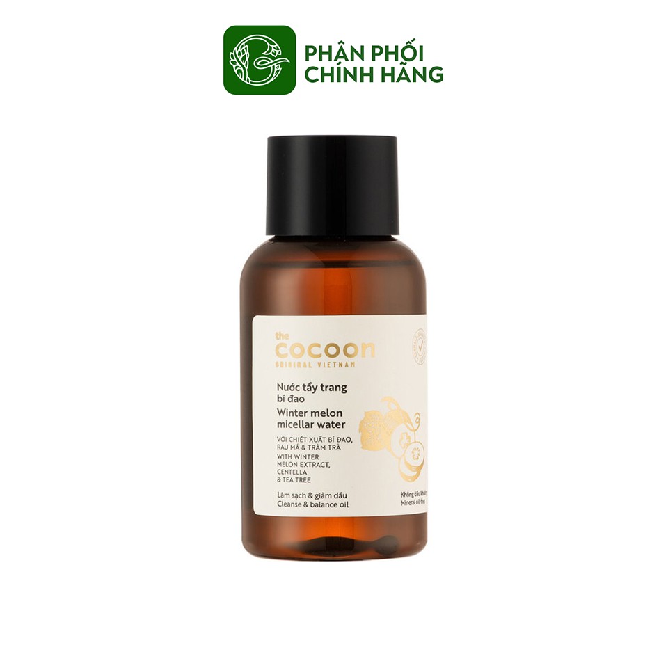 Nước tẩy trang bí đao The Cocoon Winter Melon Micellar Water 140ml