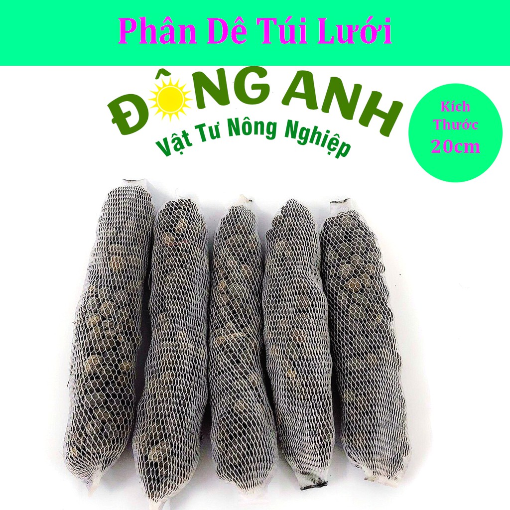 Phân Dê Trồng Lan Đã Qua Xử Lí - Túi Lưới 20Cm