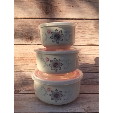 Bộ Thố Sứ 3 Cái Hút Chân Không Quà Tặng Nutifood