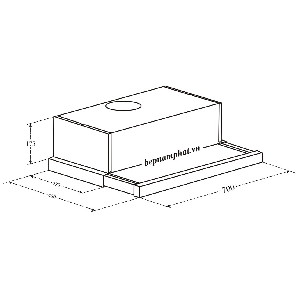 Máy hút mùi âm tủ 70cm Canzy CZ 700GI nhập khẩu Malaysia