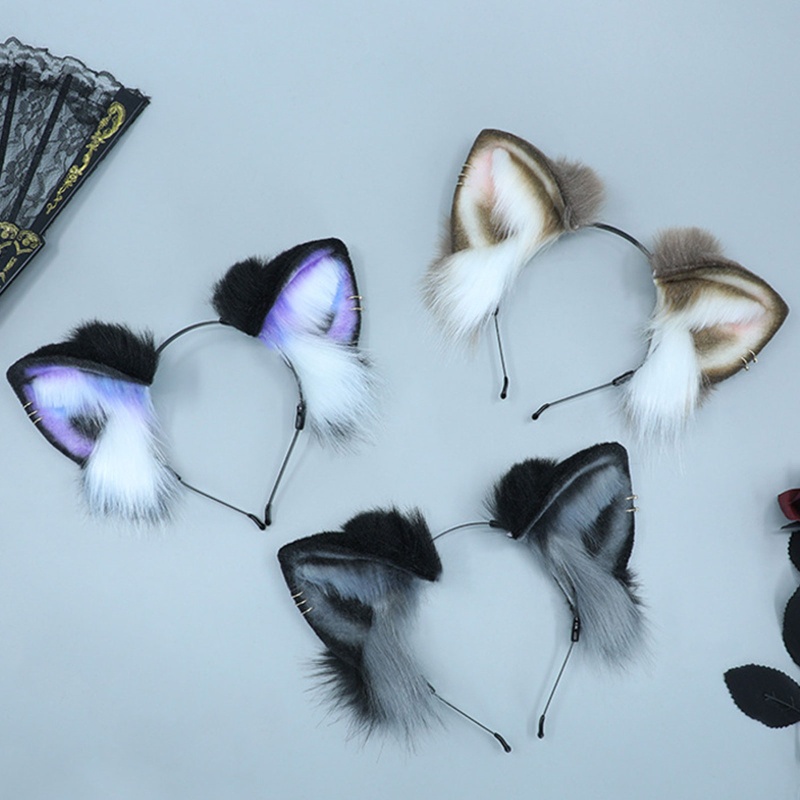 Băng Đô Tai Mèo Nhồi Bông Phong Cách Lolita Đáng Yêu Dành Cho Bạn Bè