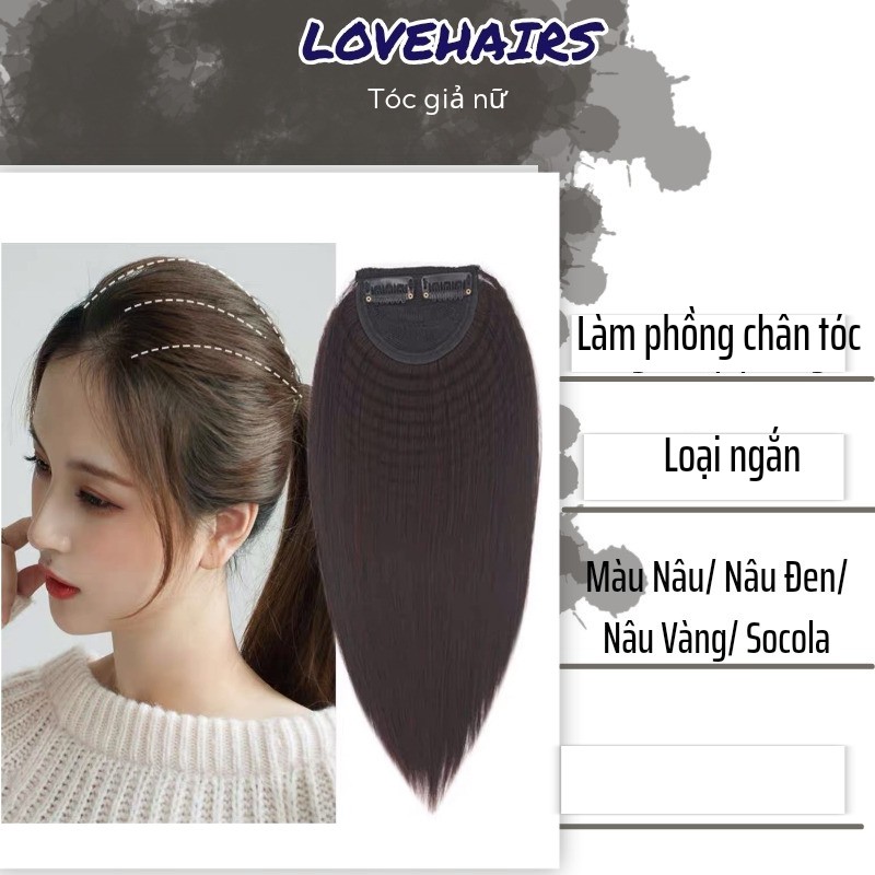 Tóc Giả Nữ Kẹp Phím Phồng [Lovehairs] Tóc Giả Nữ Cho Bạn Mái Tóc Bồng Bềnh Tự Nhiên - Tóc Giả Đẹp Siêu Mượt_TG3