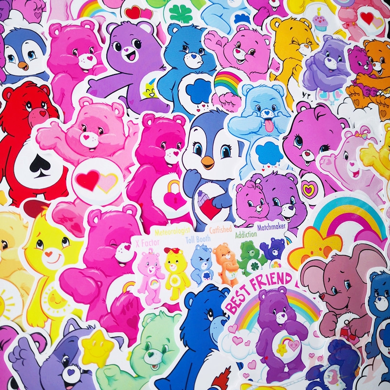 ❉ Care Bears - Series 01 Stickers ❉ 52Pcs/Set Cartoon DIY Luggage Laptop Skateboard Doodle Stickers