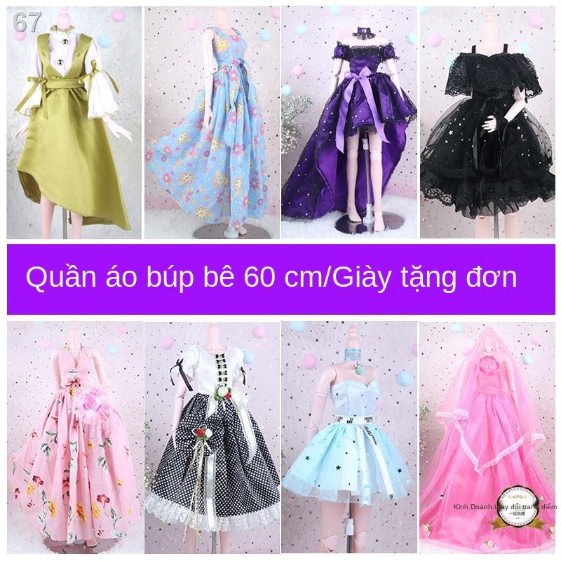 Búp bê lớn 60cm Ye Lolita Quần áo cổ tích công chúa băng giá Katie Yeluoli bjd Váy Barbie