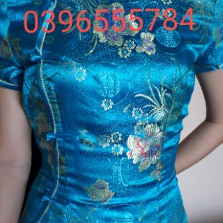 Sườn xám Dài Gấm CAO CẤP Có HÌNH THẬT