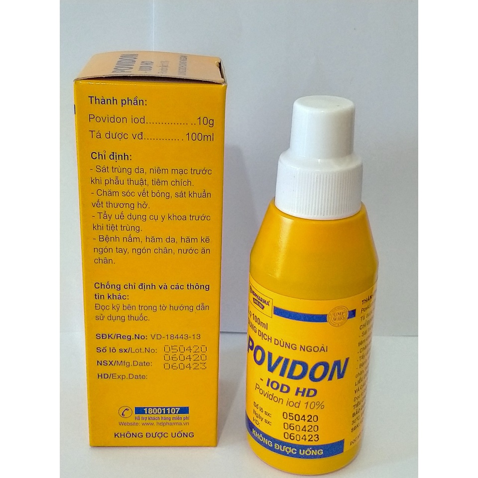 Cồn sát trùng  POVIDON-IOD HD