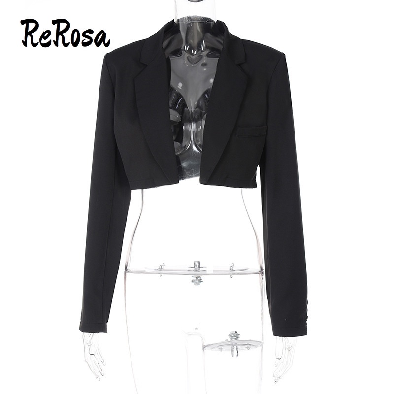 Áo khoác ReRosa dáng ngắn dễ phối đồ kiểu dáng thời trang dành cho nữ | BigBuy360 - bigbuy360.vn