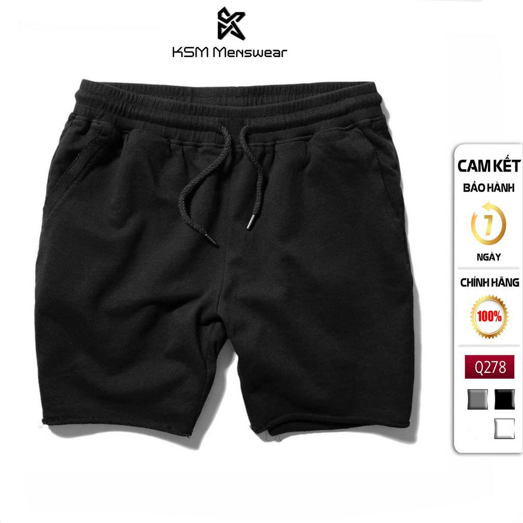 Quần Đùi Mặc Ngủ Short Thể Thao Nam KSM Menswear Chất Cotton có túi xỏ đẹp Q278