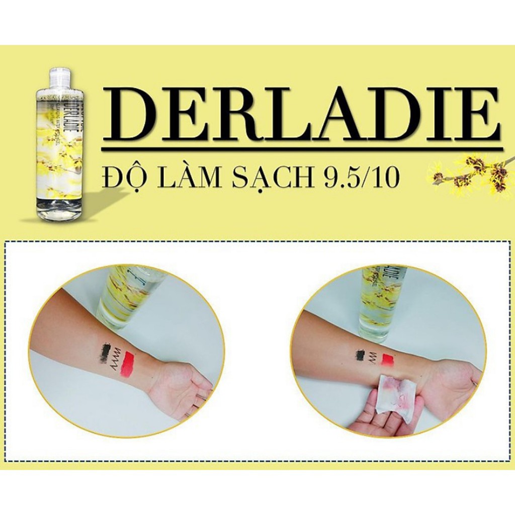 Nước Hoa Hồng, Nước Tẩy Trang Derladie 30ml (Minisize)