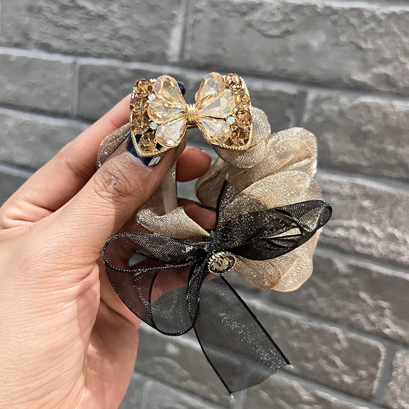 Dây Buộc Tóc Cao Su Co Giãn Đính Đá Pha Lê Sang Trọng Thời Trang 2022