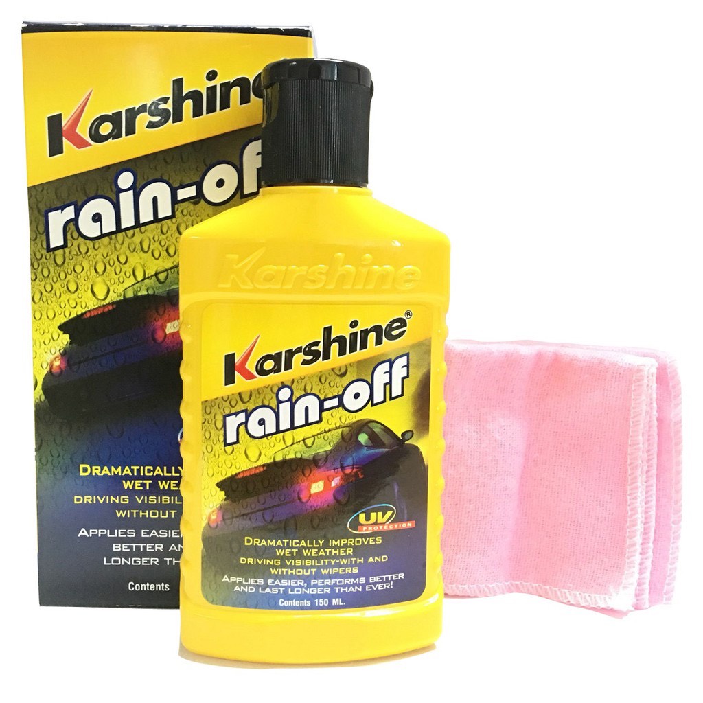 Dung Dịch Chống Bám Nước Kính Xe Hơi Karshine Rain Off 150ML