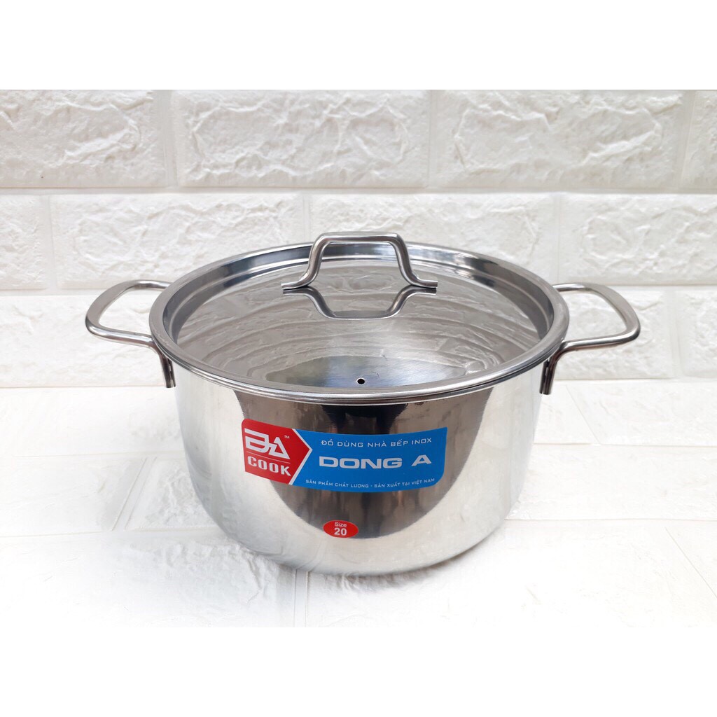 Nồi Inox Đông Á Cao Cấp Cho Bếp Từ, Bếp Gas các size từ 16-18