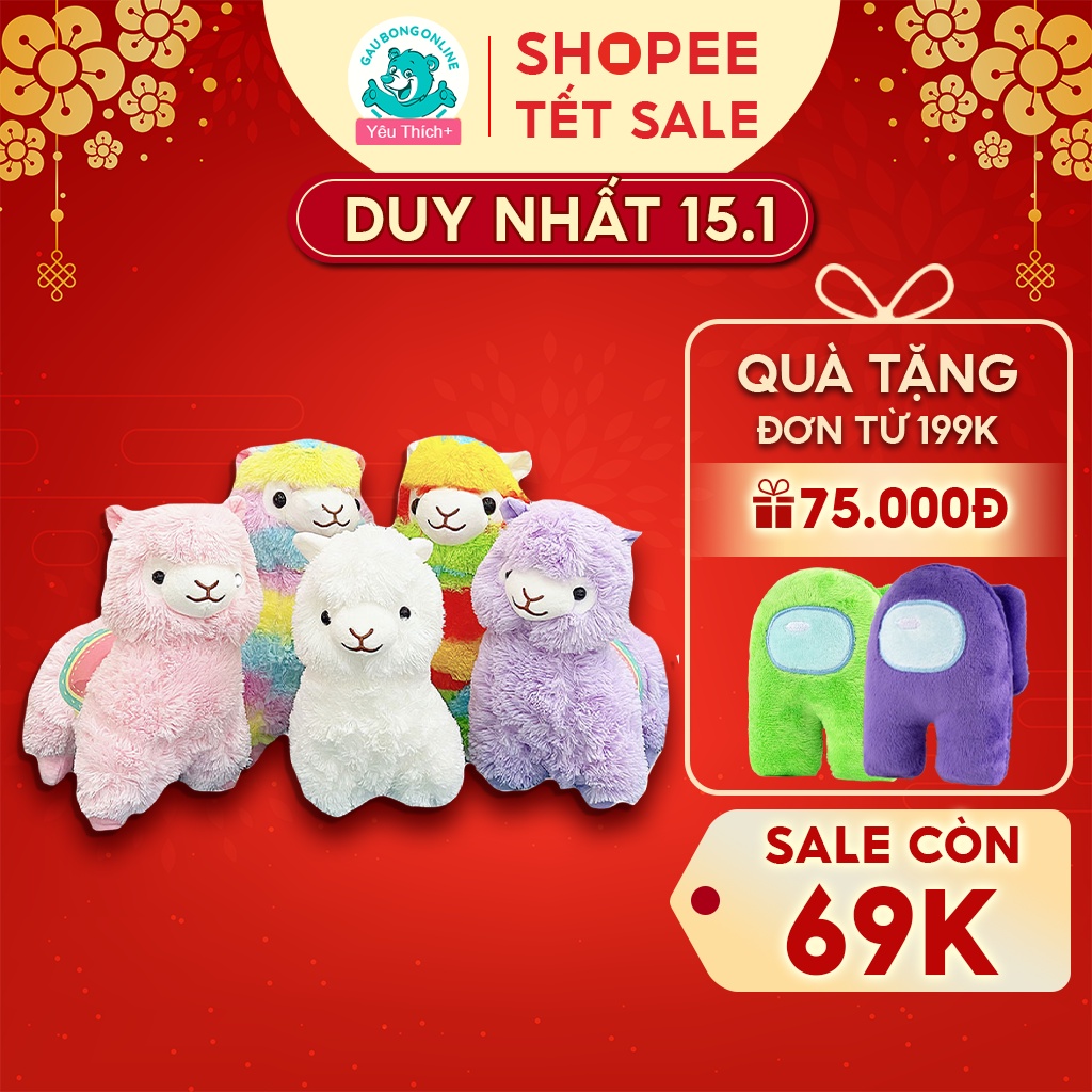 Gấu Bông Lạc Đà Alpaca Siêu Dễ Thương Hàng Cao Cấp Gấu Bông Online