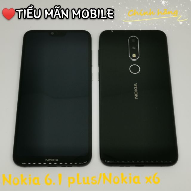 Điện thoại thông minh Nokia 6.1 plus mới 99% 6G+64G Chính hãng Nokia x6 Trắng xanh đen Full Tiếng việt