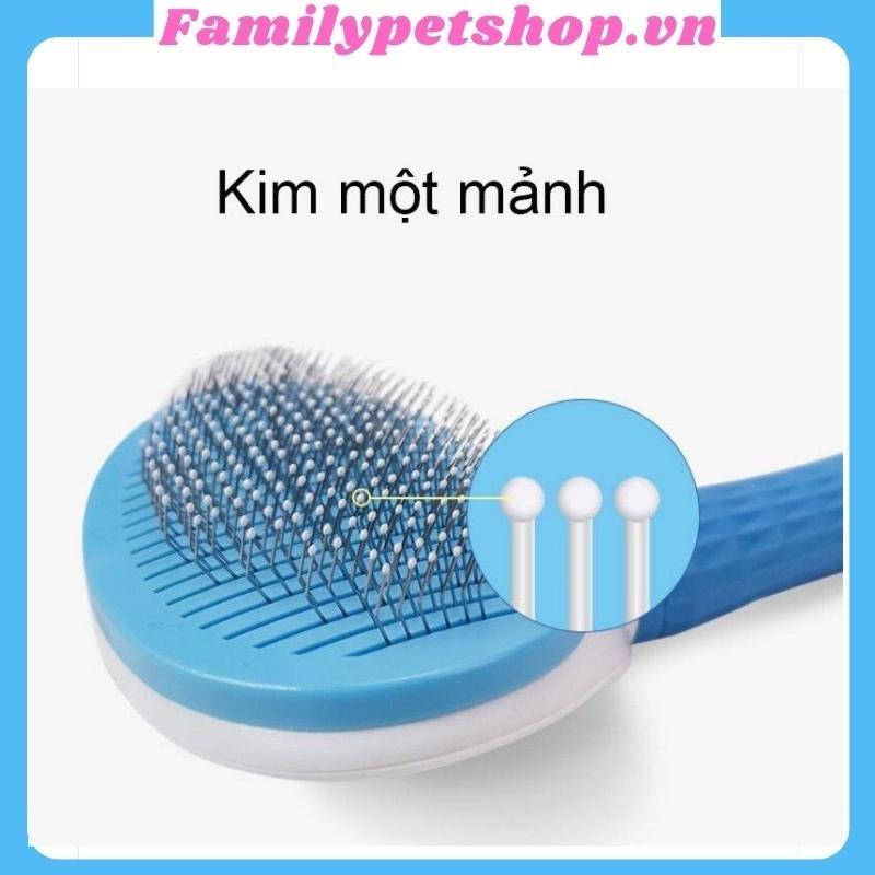 Lược chải lông cho chó mèo có nút bấm Clean chính hãng-familypetshop.vn