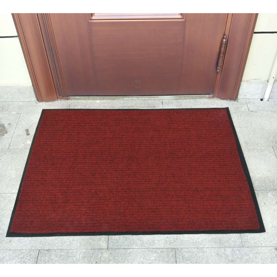 THẢM CHÙI CHÂN NỈ 60x90cm ĐẾ CAO SU CHỐNG TRƠN TRƯỢT, THAM CHÙI CHÂN SỢI LEN.