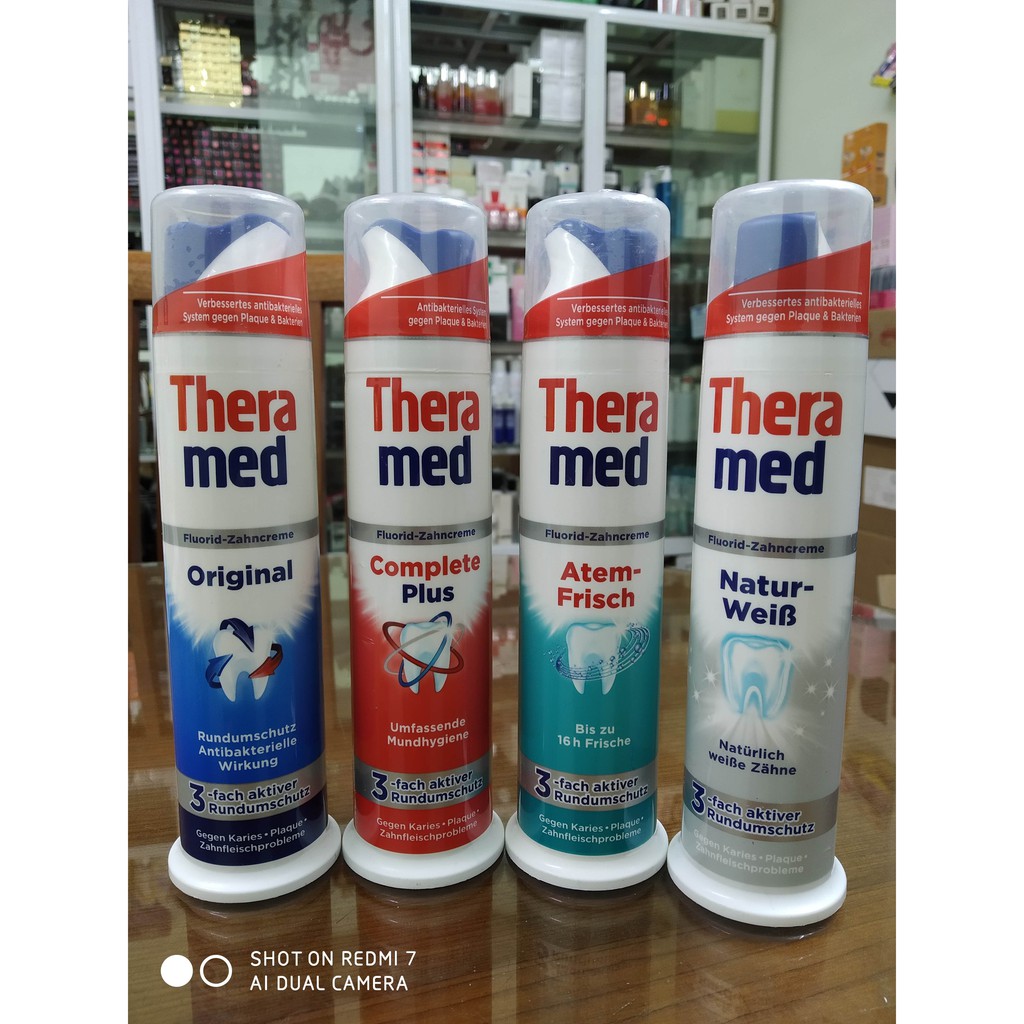 KEM ĐÁNH RĂNG THERA MED BẢN ĐỨC 🇩🇪 100ml ĐỦ 4 MÀU