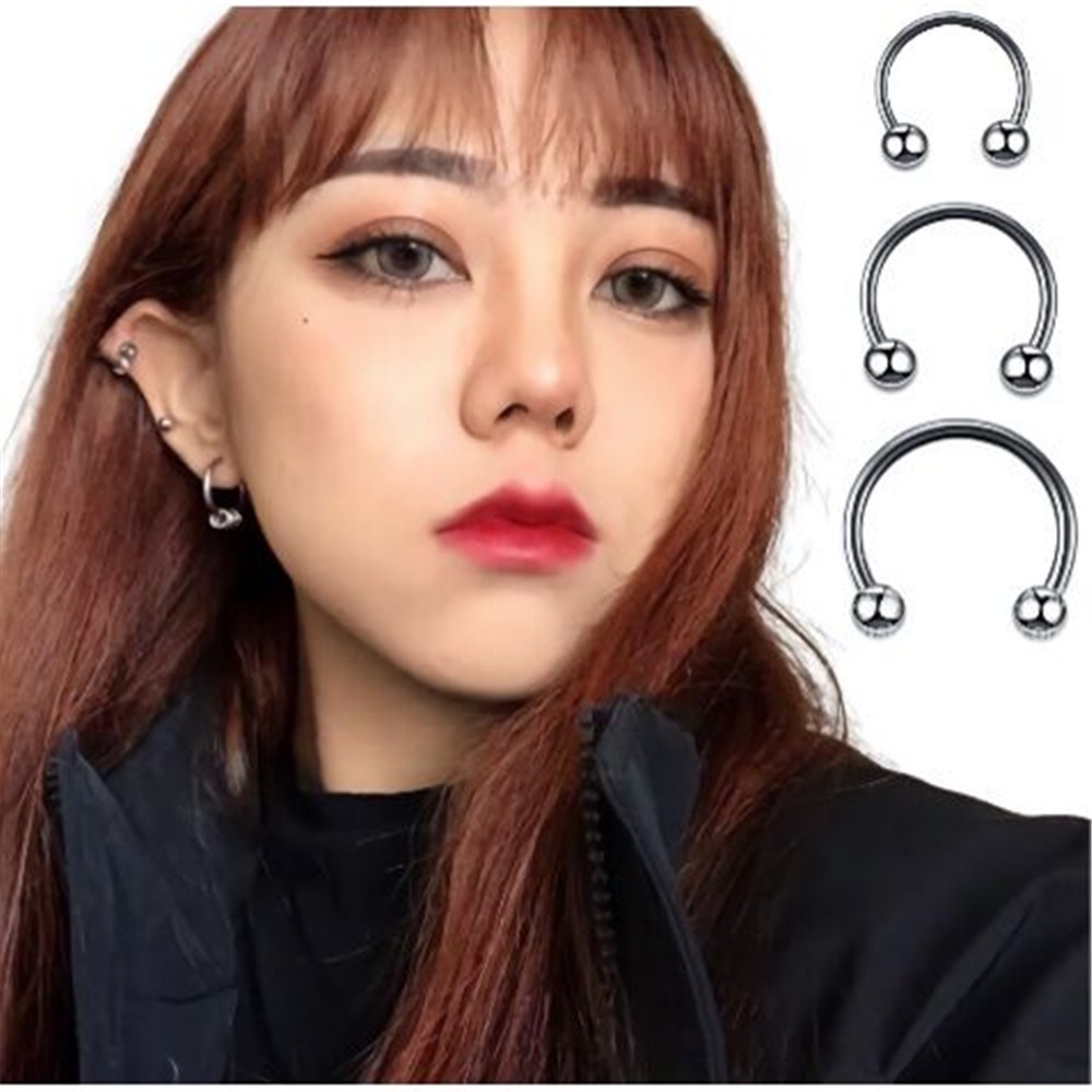 1 khuyên tai thiết kế phong cách retro hiphop sáng tạo thời trang Hàn Quốc