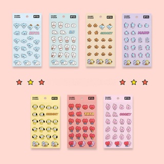Sticker Trang Trí Hình Bts Bt21 Dễ Thương Xinh Xắn