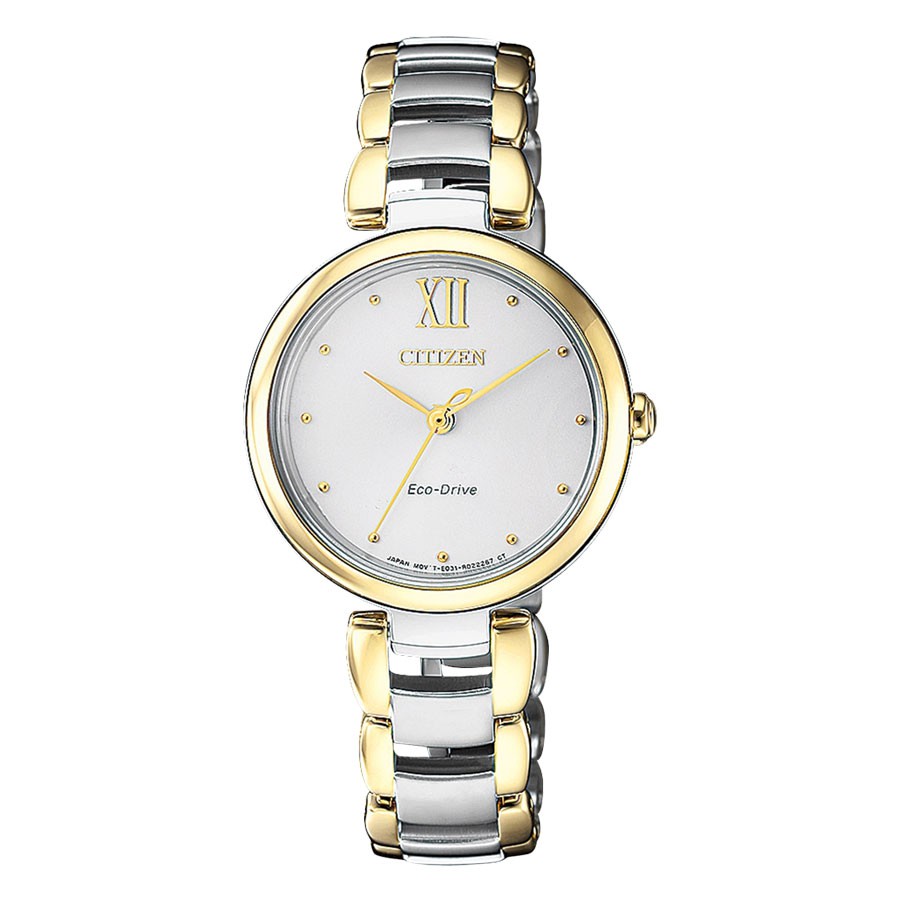 Đồng Hồ Nữ Citizen Dây Thép Không Gỉ EM0534-80A - Mặt Trắng (Sapphire)