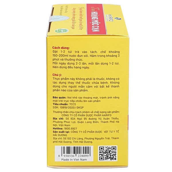Trà Hoàng Mộc Can - Hỗ trợ tăng cường chức năng giải độc gan
