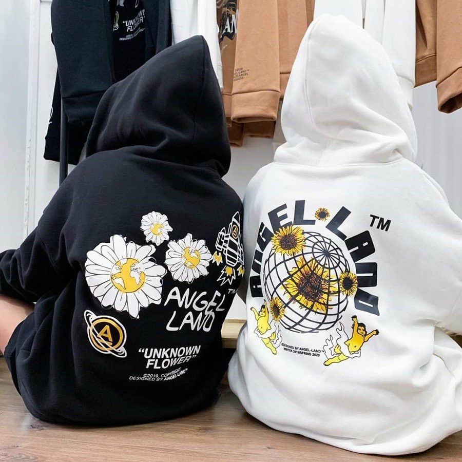 Áo Khaocs Nỉ UNISEX Dây Kéo ANGEL LAND - 23April Fashion | BigBuy360 - bigbuy360.vn