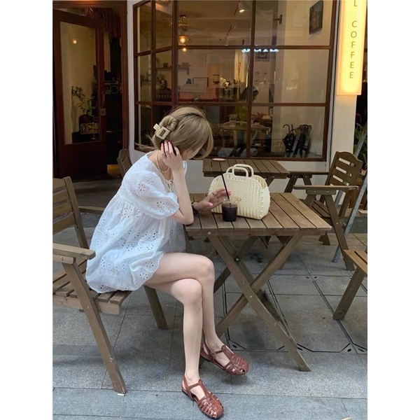 Áo ren xô thêu babydoll ulzzang bigsize