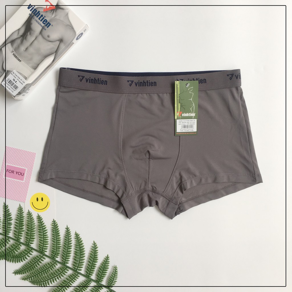 Quần lót đùi nam Nylon thông hơi Vĩnh Tiến 85 - Hộp 2 chiếc