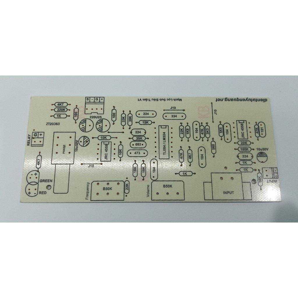 PCB Mạch Lọc Sub TL084 Phiên Bản V1 - 1 Cái NoBrand