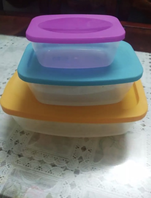 Set 3 hộp nhựa Vi Sóng  Đa Màu | BigBuy360 - bigbuy360.vn