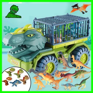 Tyrannosaurus Rex trẻ em quán tính kỹ thuật Bộ đồ chơi Bộ đồ chơi Xe tải xúc lớn Đồ chơi khủng long Bách khoa toàn thư c