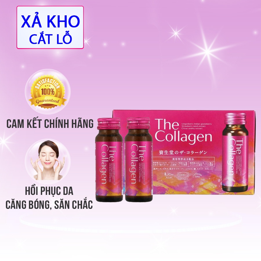 Collagen Shiseido Nhật Bản 10 lọ 50ml/lọ dạng nước uống trắng da