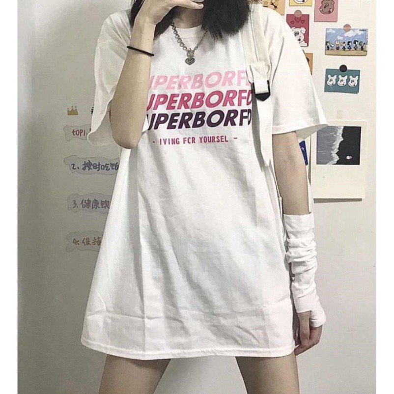 Áo thun tay lỡ form rộng Unisex Superborfd M315 KIWI SHOP union SHOP