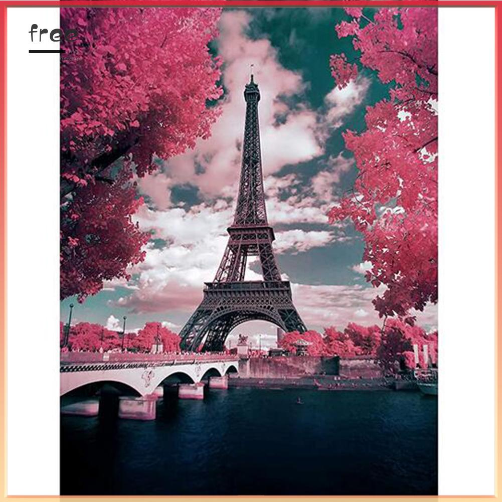 Tranh Đính Đá 5d Tự Làm Hình Tháp Eiffel