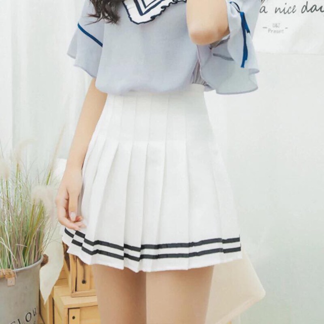 Chân Váy Tennis Váy Tennis Skirt Thủy Thủ Chữ A Dáng ngắn Váy Thiết Kế xếp ly | WebRaoVat - webraovat.net.vn