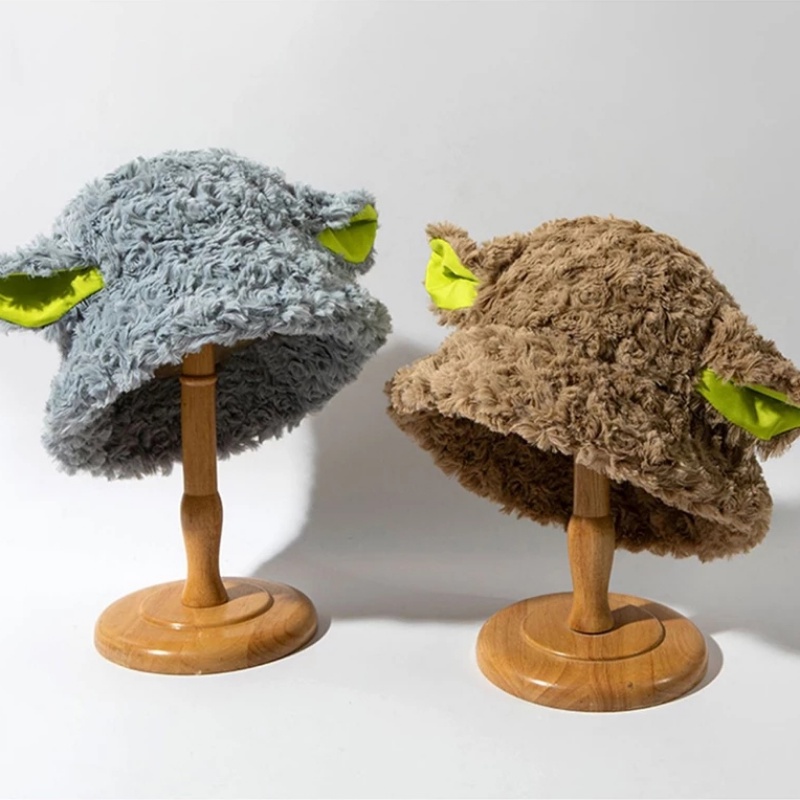 Nón Tai Bèo Phủ Lông Cừu Dày Dặn Màu Trơn Phong Cách Cổ Điển Dễ Thương Thời Trang Mùa Đông Cho Nữ