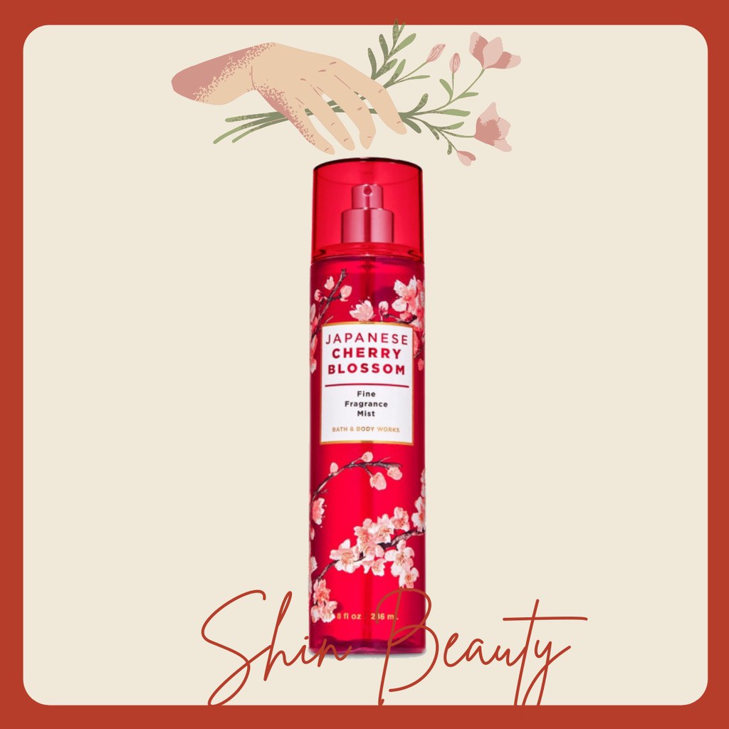 Xịt Thơm Toàn Thân Bath & Body Works Japanese Cherry Blossom 236ml | Thế Giới Skin Care