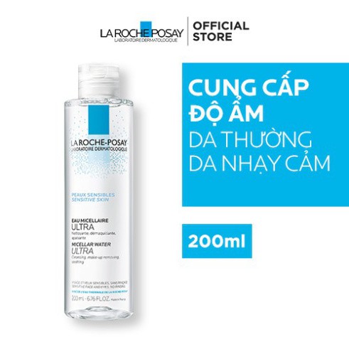 Nước tẩy trang cho da nhạy cảm La Roche-Posay Micellar Water Ultra Sensitive Skin 400ml