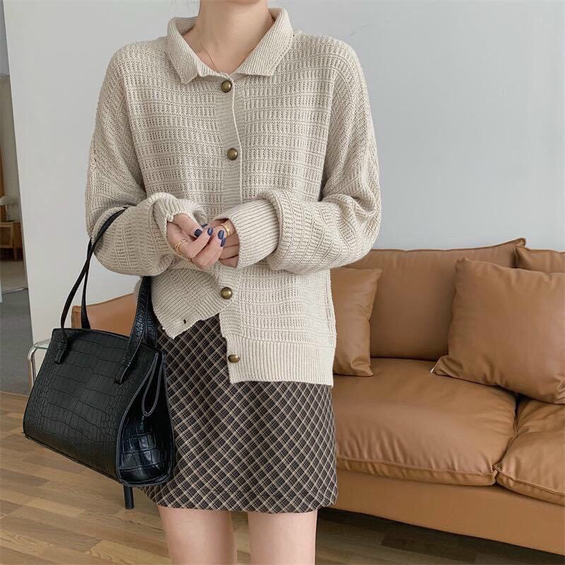 Áo len Hàn Quốc cổ bẻ, vintage | BigBuy360 - bigbuy360.vn