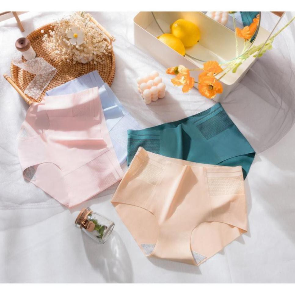 Quần Lót Đúc Su Siêu Nhẹ Cạp Vừa Ren 3D Thoáng Khí Siêu Mát