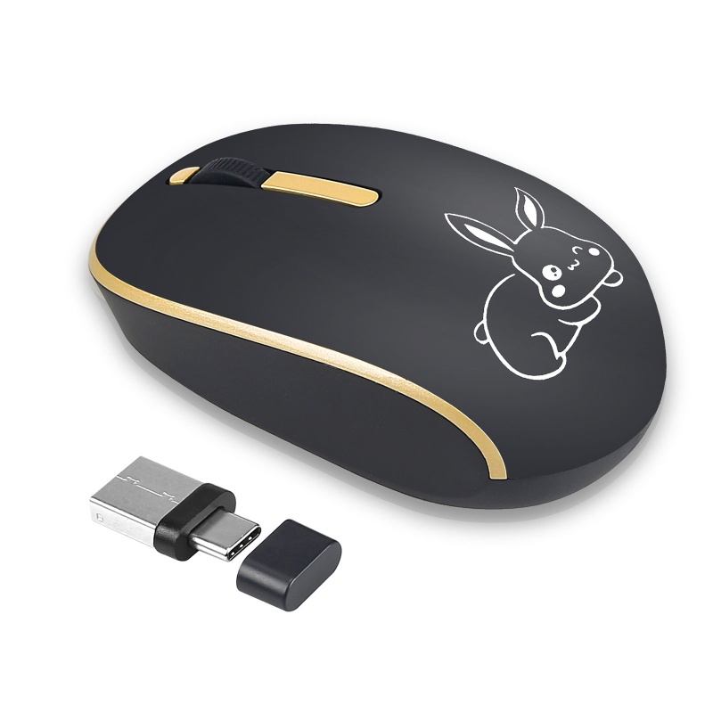 Chuột không dây LI 2.4G Kèm Đầu Nhận USB Type-C