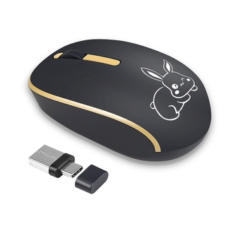 Game thủ chuột không dây R * 2 4Ghz cho chuột chơi game máy tính có đầu thu USB Type C