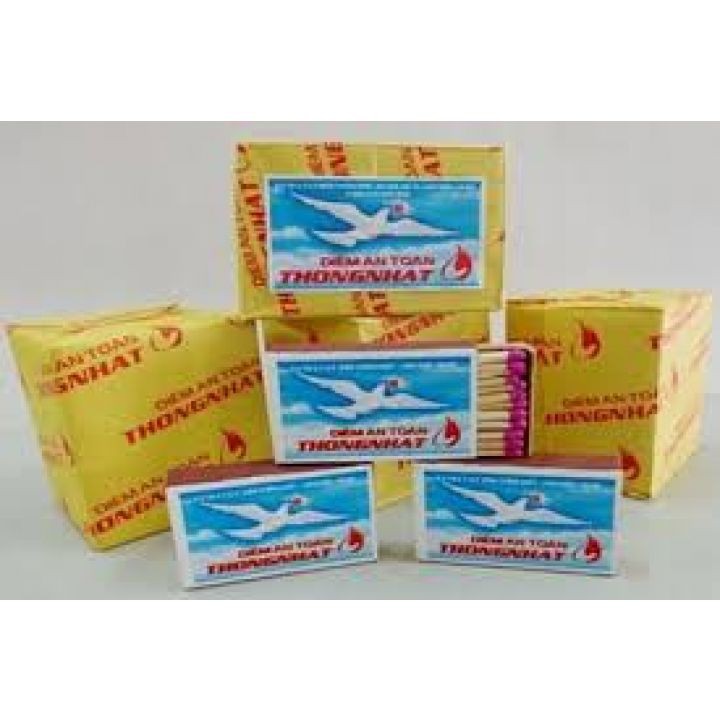 Lốc 100 hộp diêm thống nhất an toàn, chất lượng