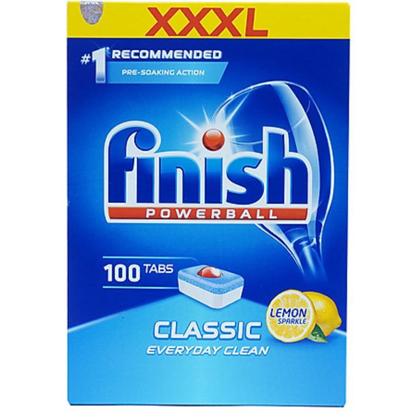 ( có sẵn) Viên rửa chén Finish classic Dùng Cho Máy Rửa Chén Bát Viên Rửa Bát Finish 110viên