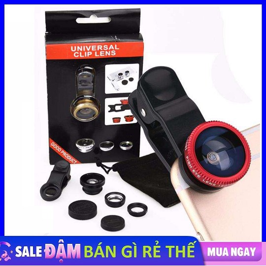 [Siêu Rẻ] ỐNG LENS CAMERA ĐT 3 IN 1