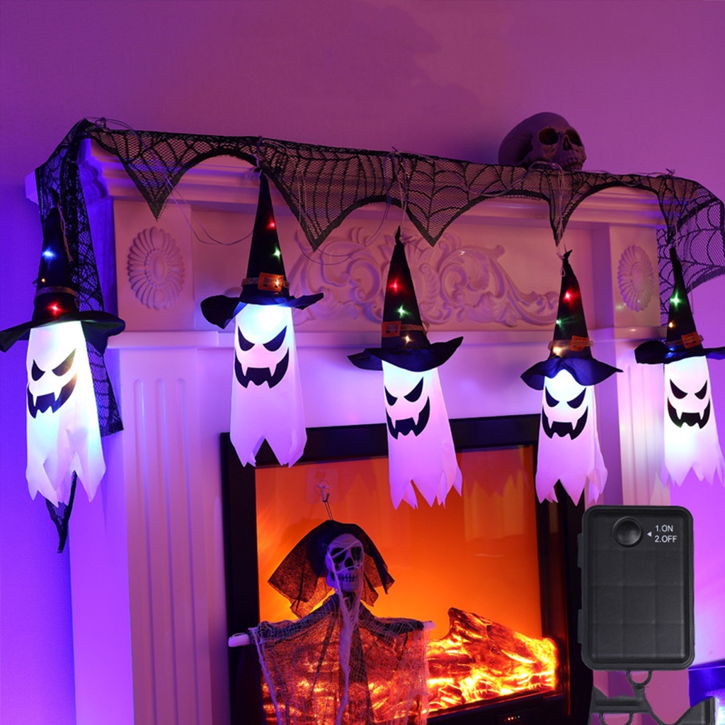 Đèn LED Hình Nón Phù Thủy Thân Thiện Với Môi Trường Trang Trí Halloween