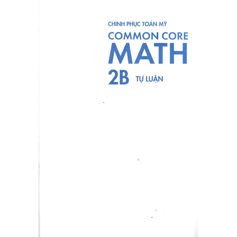 Sách - Chinh Phục Toán Mỹ - Common Core Math (Tập 2B)